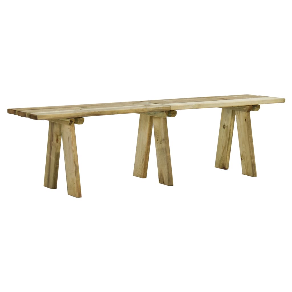 Garden Bench 160 cm Impregnated Solid Wood Pine